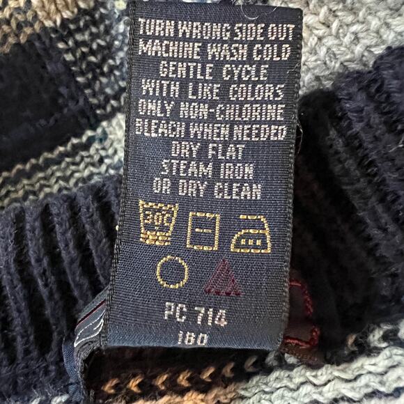 Vintage Gant Sweater Mens L Cozy Fall Knit Grandpa Plaid Knit Y2K 90s Retro - Picture 7 of 11